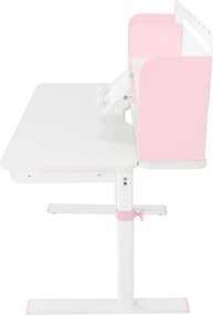 Növekvő íróasztal, rózsaszín/fehér, ADAN