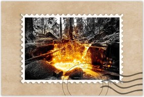 Poszterek 90x60 Hegyi folyó Tájkép