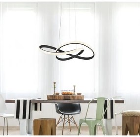 Leuchten Direkt 15402-18-LED Dimmelhető csillár zsinóron MARIA LED/25W/230V fekete