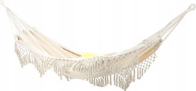 Függőágy rúddal Boho Bézs Bézs 150 kg 300 x 150