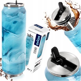 Thermo bögre doboz termosz kulacs meleg hideg italokhoz Kék 0,7L