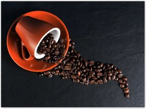 Poszterek 135x100 Csésze és kávébab
