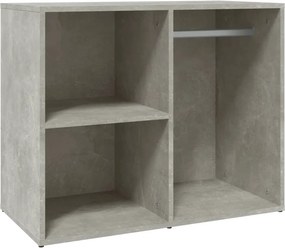 vidaXL betonszürke szerelt fa pipereszekrény 80 x 40 x 65 cm