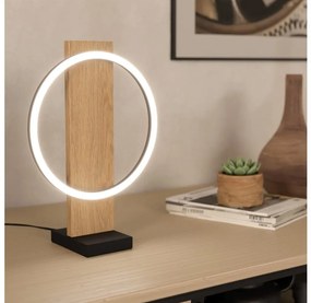 Eglo 901718 - LED Asztali lámpa BOYAL LED/12W/230V 3000K bézs/fekete