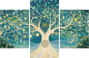 Kép – Mágikus fa spirálokkal (90x60 cm)