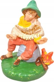 Betlehem figura Fontanini- A pásztor melegszik- 6,5cm magas figurákhoz