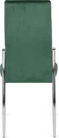 Szék zöld színben, bársony kárpittal. MOLLY