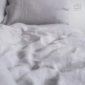 Világosszürke egyszemélyes len ágyneműhuzat 140x200 cm Light Grey – Linen Tales
