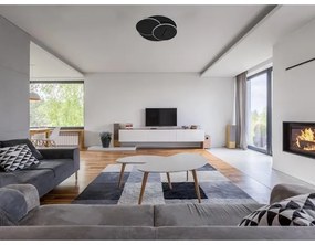 LED Dimmelhető mennyezeti lámpa LED/90W/230V 3000-6500K fekete + távirányítás