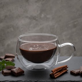 Thermo cappuccino pohár csésze, 2db, 280ml, HOTCOOL TYP 1