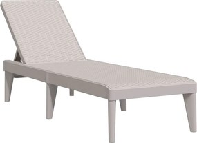 vidaXL cappuccino színű PP napozóágy 186 x 60 x 29 cm