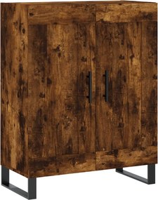 vidaXL füstös tölgy színű szerelt fa tálalószekrény 69,5 x 34 x 90 cm