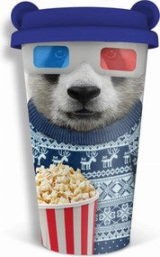 Bögre fülekkel panda Dupla Falú Fedéllel