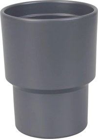 Kerámia fedél 14 cm, matt szürke virágcserép