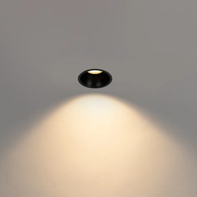 12 db fekete GU10 beépíthető spotlámpa szett 50 mm IP44 - Dept