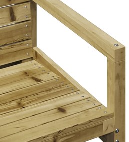 vidaXL 3 részes impregnált fenyőfa kerti pihenőgarnitúra
