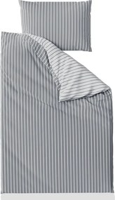 Povlečení z Renforcé bavlny CAPRIVI šedé knoflík Ágyneműhuzat mérete: 70 x 90 cm | 140 x 200 cm
