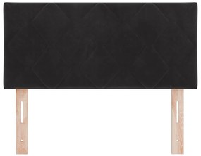 Fejtámla Gyémánt Blokk Design Fekete 90 cm Velúr
