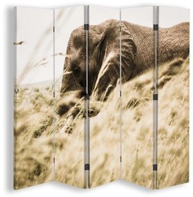 Gario Paraván Elefánt vándorlás Méret: 180 x 170 cm, Kivitelezés: Forgó paraván 360°