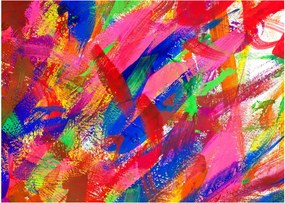 Kép - Színes absztrakció (üvegen) (70x50 cm)