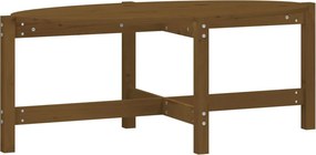 vidaXL mézbarna tömör fenyőfa dohányzóasztal 118 x 63 x 45 cm