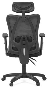 Fekete Hálós Irodai Szék, Szinkron Mechanikával. KA-R215 BK