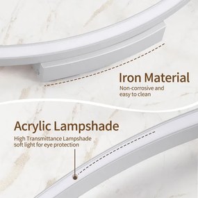 Brilagi - LED dimmelhető lámpatest PORTOFINO LED/60W/230V Ø 80 cm ezüst +távirányító