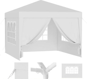 Kerti Pavilon Kereskedelmi Sátor Pavilon 300 x 300 cm 4 Falú Ablak Kastély