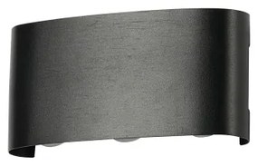 Brilagi - LED kültéri fali lámpatest FLAREBOX LED/6W/230V fekete IP65