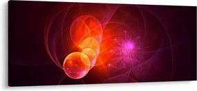Modern rózsaszín absztrakció képe (120x50 cm)