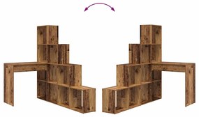 Sarokíróasztal Régi fa 101,5 x 149,5 x 149,5 cm Faanyag