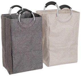 Szürke-bézs textil szennyeskosár szett 2 db-os – Casa Selección