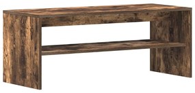 füstös tölgy színű szerelt fa TV-szekrény 100 x 40 x 40 cm