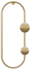 Aranyszínű fém fali fogas Dama – Kalune Design