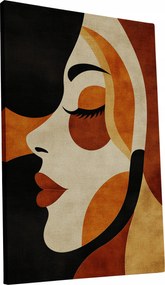 Vászonkép Retro Nő a 70-es évek stílusában otthon nappali 70x100