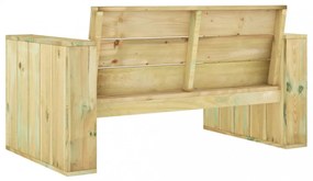 impregnált fenyőfa kerti pad 139 cm
