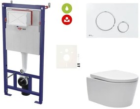 Fali WC szett SAT előtétfalas szereléshez + SAT Brevis WC SIKOSSBR70KECO
