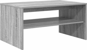 vidaXL Dohányzóasztal Szürke Sonoma 80 x 50 x 40 cm Faanyag
