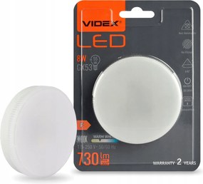 Led izzó GX53 Reflektor 8W 55W 730lm 3000K Meleg 140° Videx