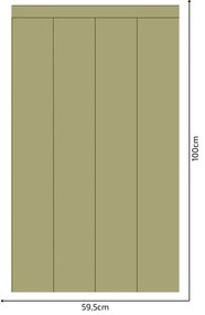 PIPPER. Textil öntapadó tapéta - Egy téglalap - Khaki színű Méret: 60cm, Szín: Sötét