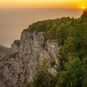 Poszter 40x40cm Gyönyörű naplemente Capri szigetéről, Assaf Frank