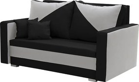 ASTRA1 Kétszemélyes kinyitható kanapé Fekete/ezüst