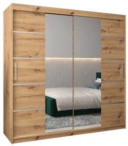 Ruhásszekrény 200 cm Verika 4 200 (artisan tölgy). 1064303