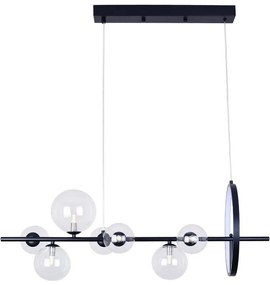 LED Csillár zsinóron HYBRID LED/15W/230V + 7xG9/6W 4000K fekete