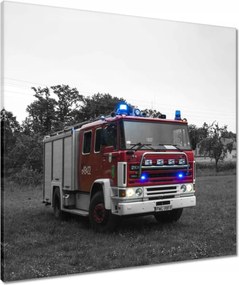Vászonkép 70x70 Tűzoltóautó