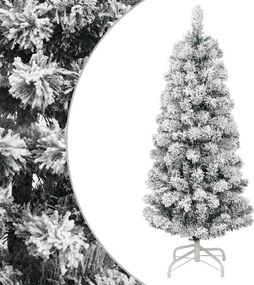 vidaXL csuklópántos műkarácsonyfa hóval 150 cm
