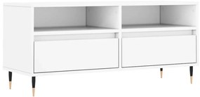 fehér szerelt fa TV-szekrény 100x34,5x44,5 cm