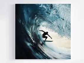 Poszter Sport Tenger Óceán Hullámok Szörfözés Szörfdeszka 80x80