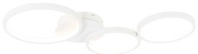 Design mennyezeti lámpa fehér, beépített LED-del, 3 fokozatú fényerő-szabályozóval, 3 lámpás - Pande