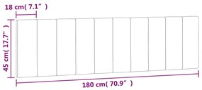 fekete bársony fejtámla párna 180 cm